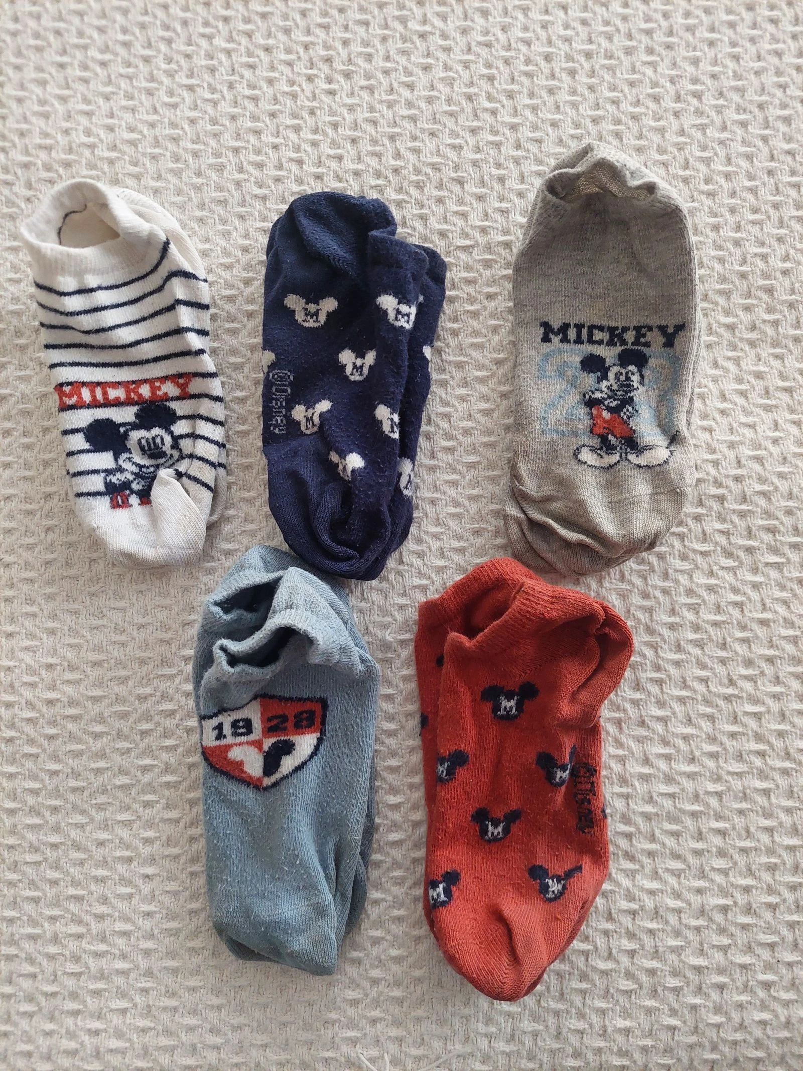 Disney - Conj.5 pares de meias/ soquetes